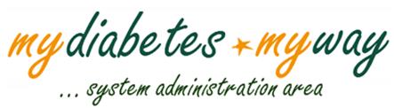 my diabetes my way, system administration area
